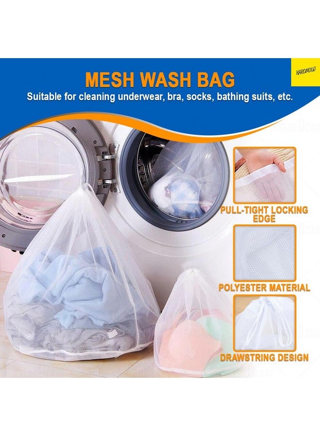 Karomouj Kma657 Cloth Washing Bag Washing Laundry Bag Innerwear Travel Organizer Socks Wash Bag With Node For Bra,Shirts,Clothes,Dress (Multicolor, Pack Of 1) - Nylon - Image 3