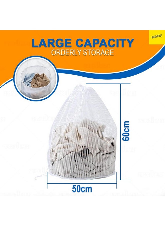 Karomouj Kma657 Cloth Washing Bag Washing Laundry Bag Innerwear Travel Organizer Socks Wash Bag With Node For Bra,Shirts,Clothes,Dress (Multicolor, Pack Of 1) - Nylon - Image 5