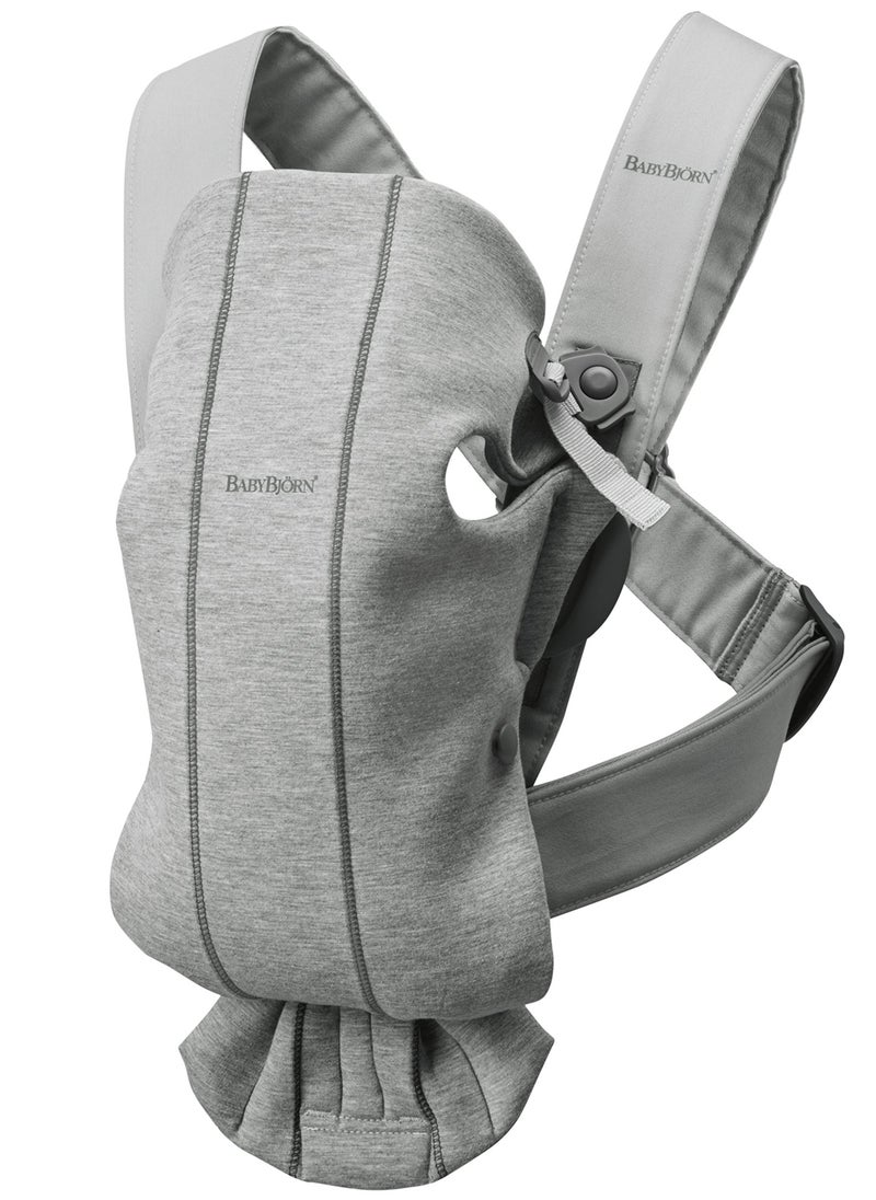 BABYBJORN Baby 3D Jersey Carrier Mini Light Grey  - Image 1