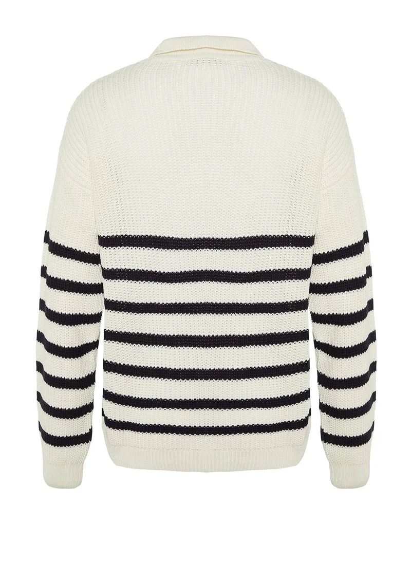 trendyol Half Zippered Knitted Sweater