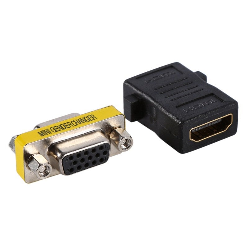 HDMI VGA Wall Plate: 1Port HDMI+1Port VGA Gold-Plated Connectors - Standard Single-Gang ABS Plate for Home Theater Business AV Connection - Image 2