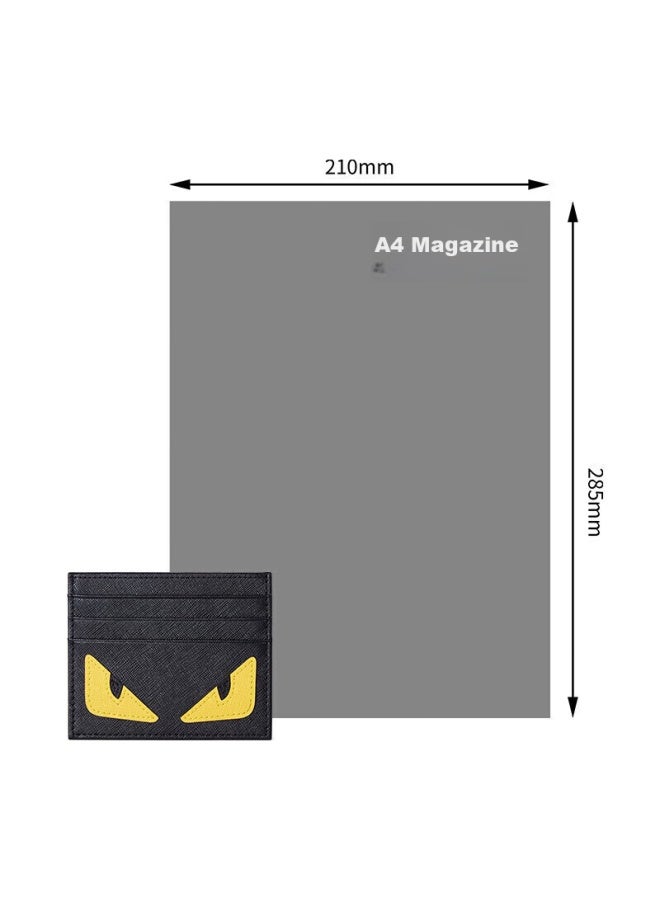 Bostanten Bosidandun Little Monster Card Holder, Trendy Ultra-thin Mini Card Case, Multi-slot Leather Wallet Card Holder, Card Sleeve For Men - Image 5