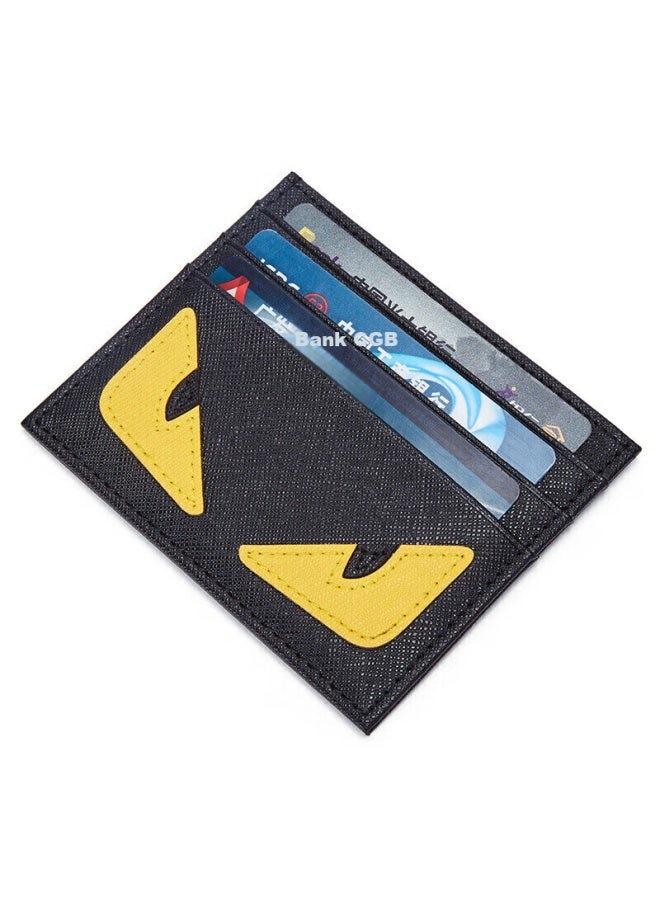 Bostanten Bosidandun Little Monster Card Holder, Trendy Ultra-thin Mini Card Case, Multi-slot Leather Wallet Card Holder, Card Sleeve For Men - Image 1