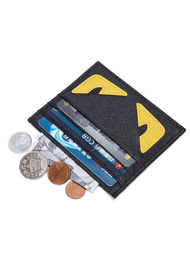 Bostanten Bosidandun Little Monster Card Holder, Trendy Ultra-thin Mini Card Case, Multi-slot Leather Wallet Card Holder, Card Sleeve For Men - Image 4