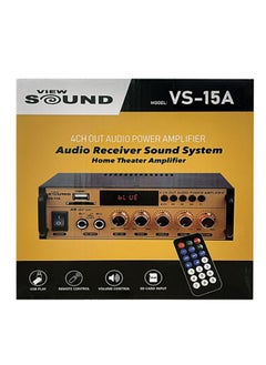 فيو ساوند مكبر صوت View Sound  4 قنوات -VS-15A أسود*ذهبي  - Image 3