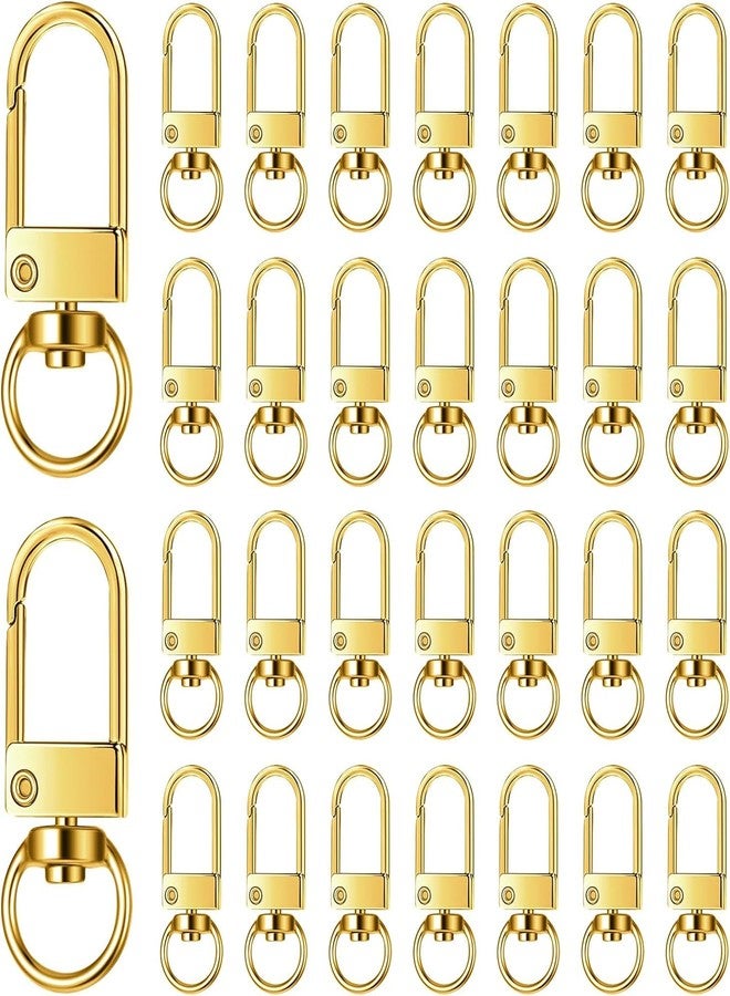 Evaluemart Pack of 5 Metal Lobster Claw Clasps, Swivel Lanyards Trigger Snap Hooks Strap for Keychain Key Rings DIY Bags Jewelry Findings Crafts(Golden Colour) - Image 1