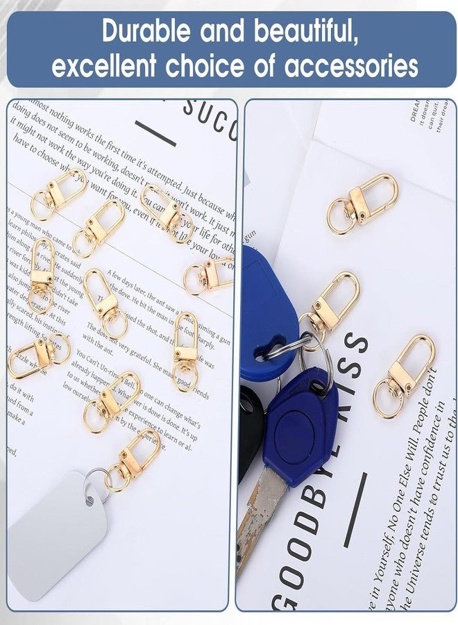 Evaluemart Pack of 5 Metal Lobster Claw Clasps, Swivel Lanyards Trigger Snap Hooks Strap for Keychain Key Rings DIY Bags Jewelry Findings Crafts(Golden Colour) - Image 5