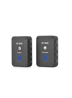 M-VAVE Wireless Earphone Monitor Transmission System Rechargeable 2.4GHz Transmitter and Receiver Mono/Stereo Switch 24bit/48KHz Lossless Digital Transmission Sound Quality