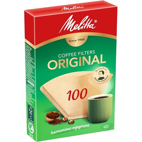Melitta مرشحات قهوة ميلتا 100/40 بني طبيعي (عبوة من 40 مرشح) - Image 4