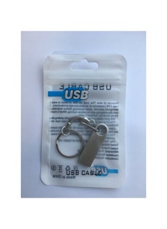 Generic Direct Metal U Disk Waterproof U Disk 8g 16g 32g 64g Lettering LOGO Gift U Disk-Color:Silver-Capacity:128g Expansion 1tb  - Image 1