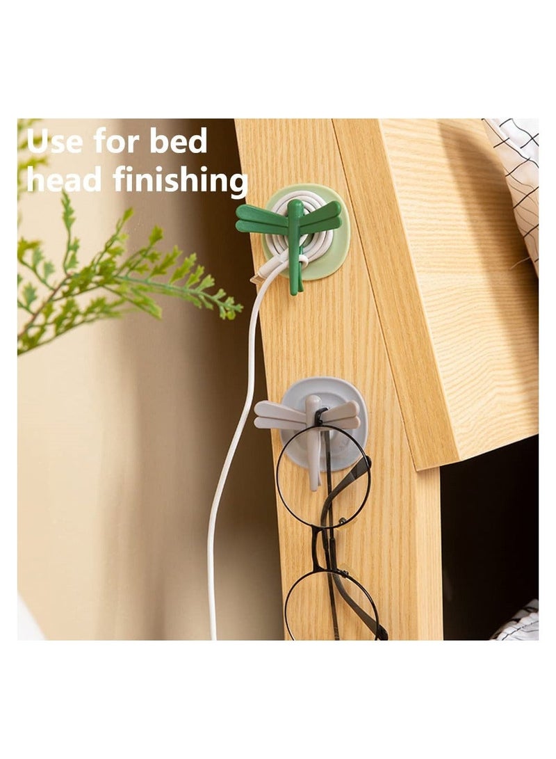Y&D SYOSI Multifunction Wall Hooks, Reusable Dragonfly Seamless Adhesive Holders, Decorative Hooks for Coat Towel Waterproof Bathroom Kitchen Hanging Heavy Duty, 4 Pcs  - Image 4
