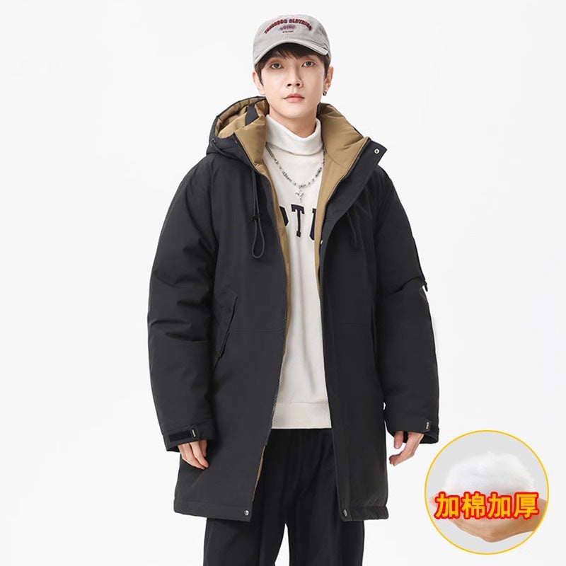 Wassup Winter Down Cotton-Padded Jacket For Men And Women Mid-Length Parker Cotton-Padded Coat Thickened Cotton-Padded Coat Trendy Coat - Image 1