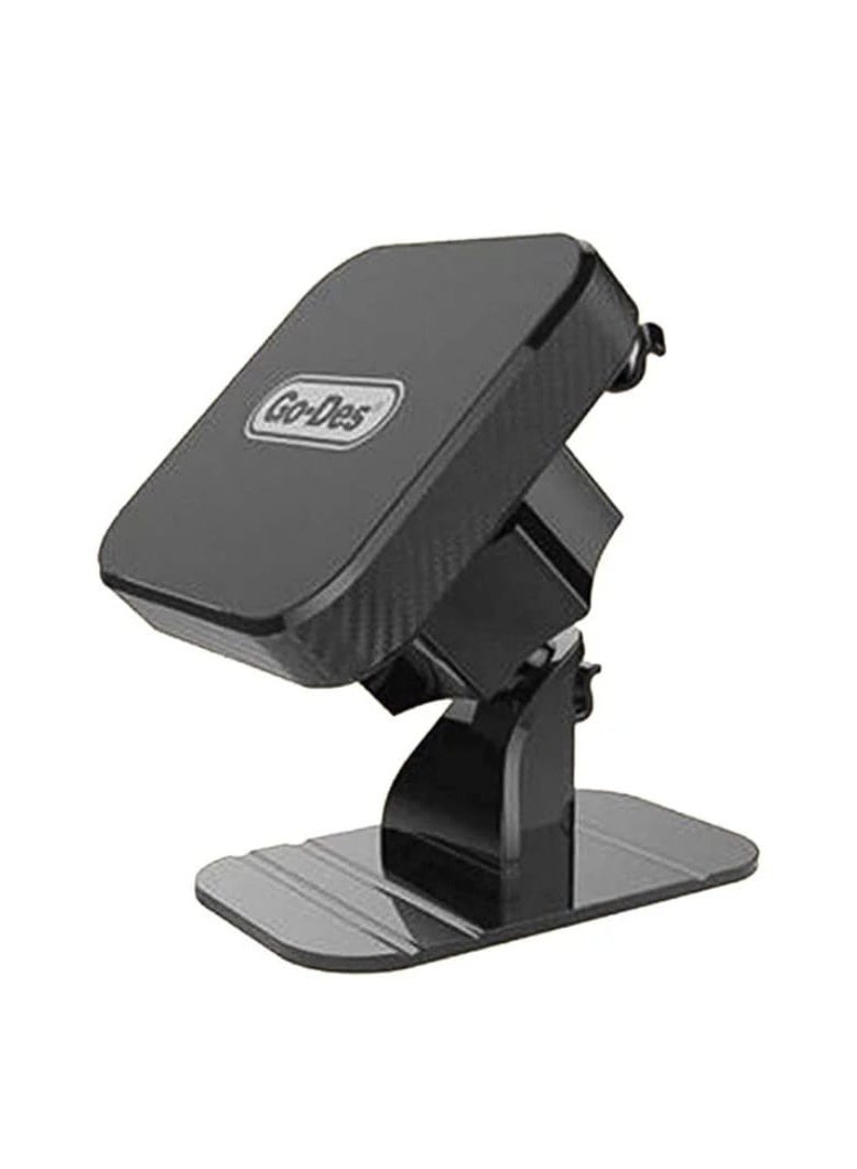 جو-ديز حامل جوال مغناطيسي مرن للسيارة من Go-Des (موديل GD-HD635) - قاعدة قابلة للالتصاق على الأسطح المنحنية، ثبات عالي وقوة مغناطيسية فائقة - Image 1