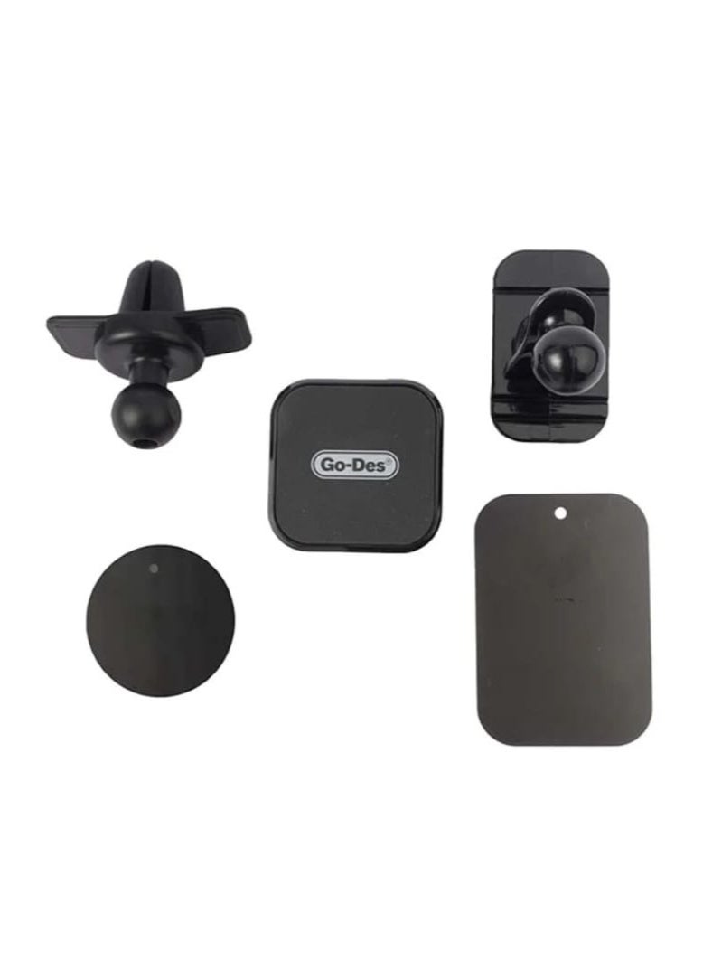 جو-ديز حامل جوال مغناطيسي مرن للسيارة من Go-Des (موديل GD-HD635) - قاعدة قابلة للالتصاق على الأسطح المنحنية، ثبات عالي وقوة مغناطيسية فائقة - Image 2