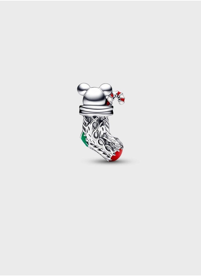 PANDORA Festive Mouse & Stocking Charm  - Image 2