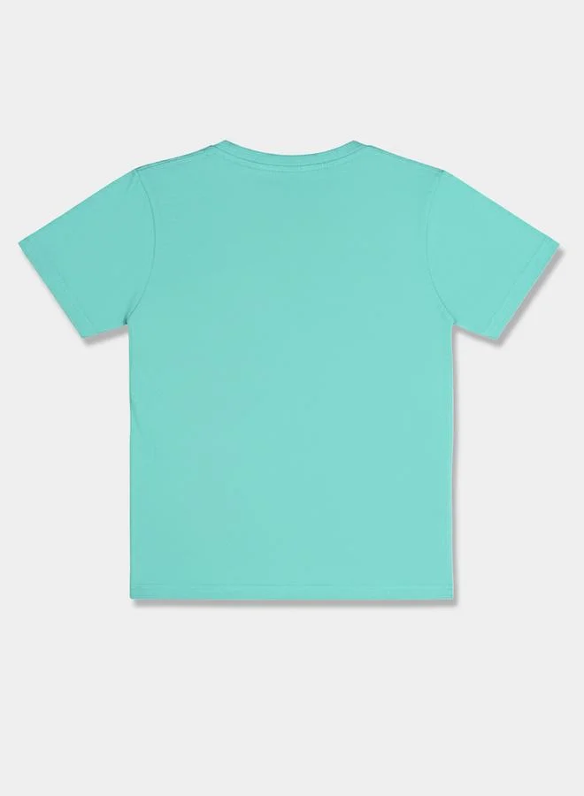 SUPERMAN Graphic Print Round Neck Fashion T-shirt