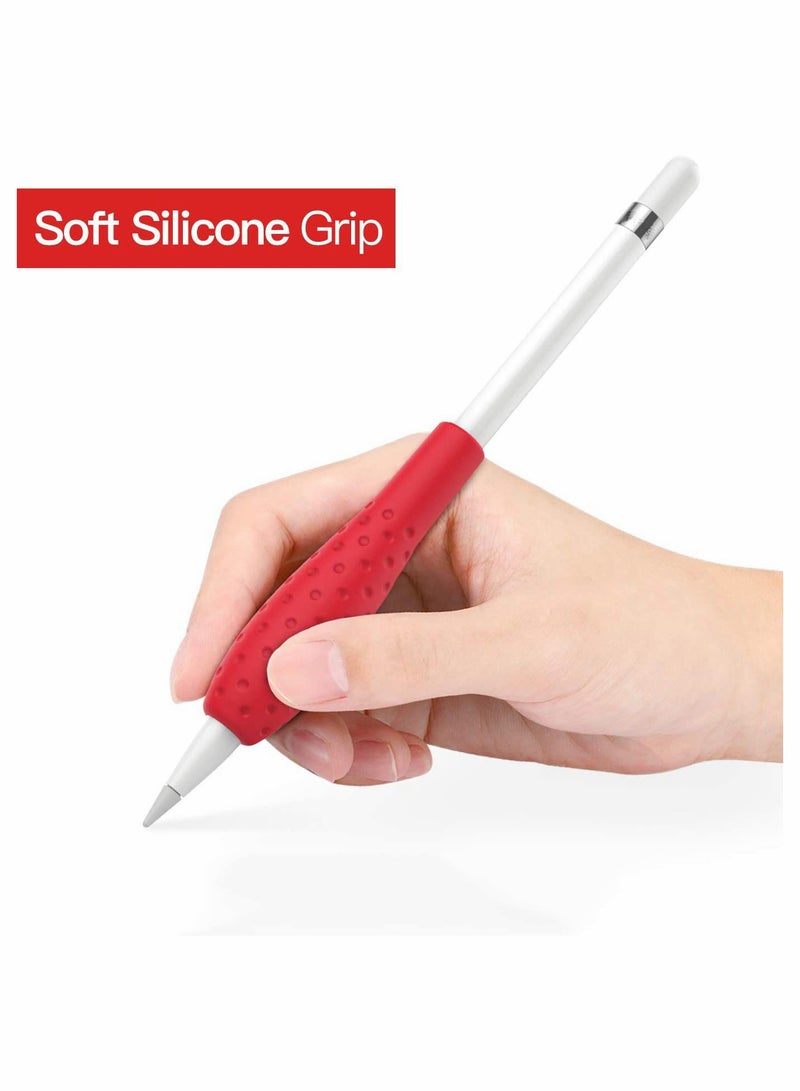 Compatible for Apple Pencil 1st / 2nd Generation Case, Grip Holder Silicone Soft Anti-Slip Sleeve, Capacitive Stylus Sleeve Holder Protector ​(4 Pack) - Image 2