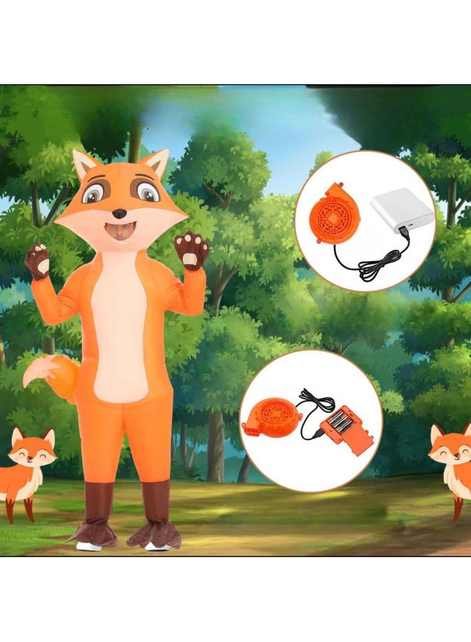 Cross Border Hot Sale Inflatable Clothing Adult Children Cosplay Clothing Animal Fox Suit Fun For Men And Women-Color:Product Pictures - Image 4
