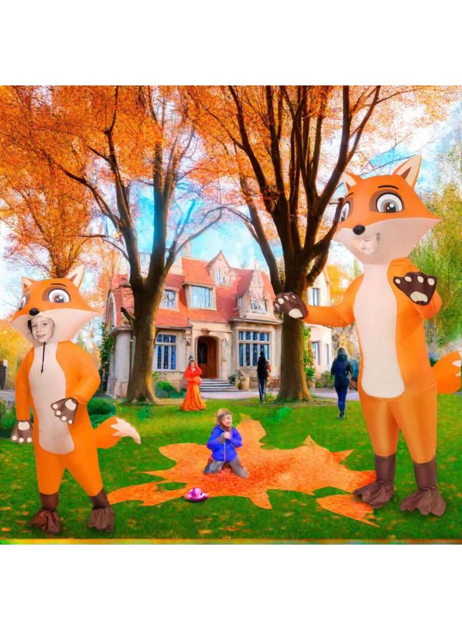 Cross Border Hot Sale Inflatable Clothing Adult Children Cosplay Clothing Animal Fox Suit Fun For Men And Women-Color:Product Pictures - Image 2