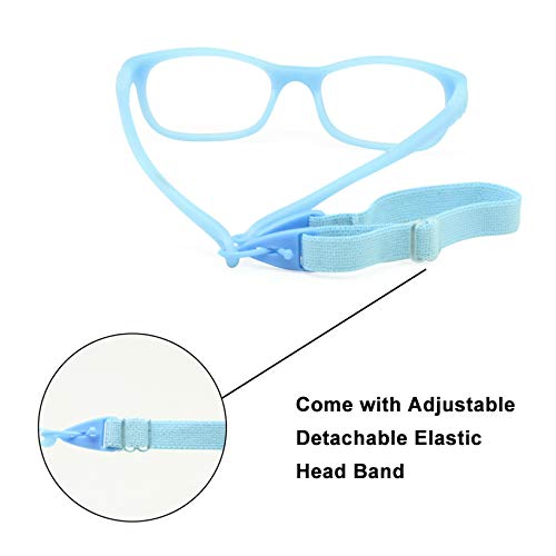EnzoDate Flexible Kids Eyeglasses Frame Size 44/16 TR90 Children Glasses, No Screw, Unbreakable Safe Light Boys Girls Optical Glasses, Black, 44-16-115mm - Image 5