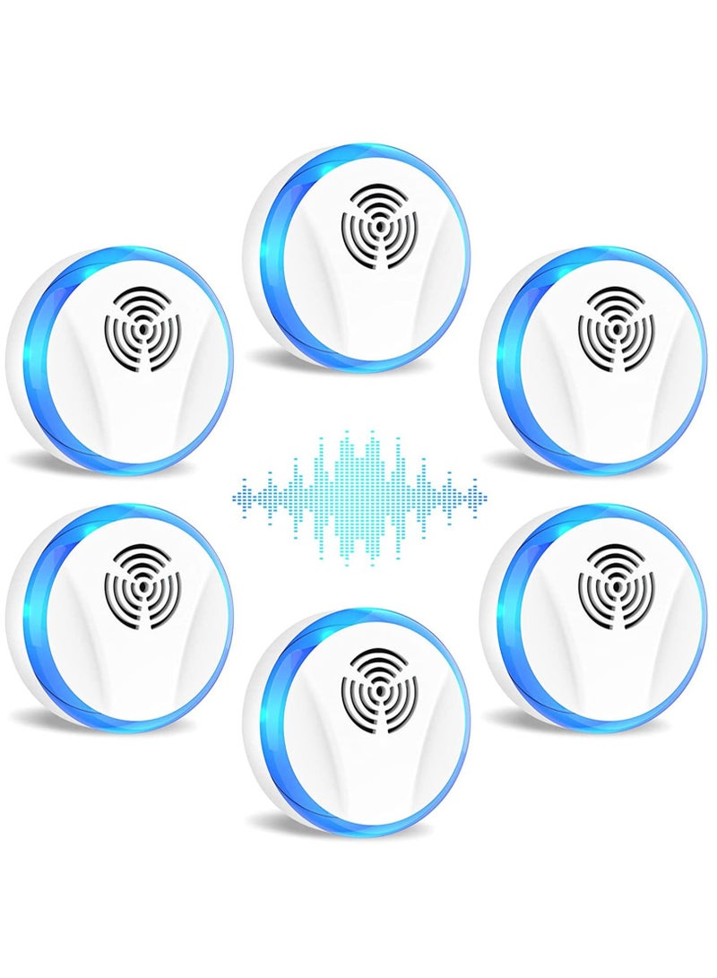 SOLARAE 6Packs Ultrasonic Pest Repeller, Electronic Pest Repellent Plug in Indoor Pest Control for Insect, Roaches, Mice, Spider, Ant, Bug, and Mosquito Repellent for House Garage Warehouse Office - Image 1