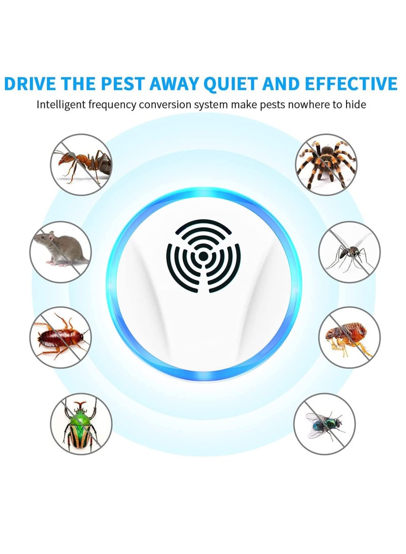 SOLARAE 6Packs Ultrasonic Pest Repeller, Electronic Pest Repellent Plug in Indoor Pest Control for Insect, Roaches, Mice, Spider, Ant, Bug, and Mosquito Repellent for House Garage Warehouse Office - Image 3