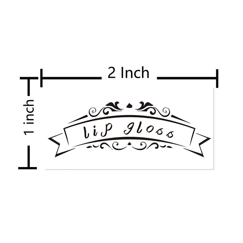 Besttile Lip Gloss Tube Stickers,2x1 Inch Clear Roller Bottles Stickers,Waterproof Label for Personalized DIY Lip Gloss Bottle,200 Pcs Per Pack - Image 3
