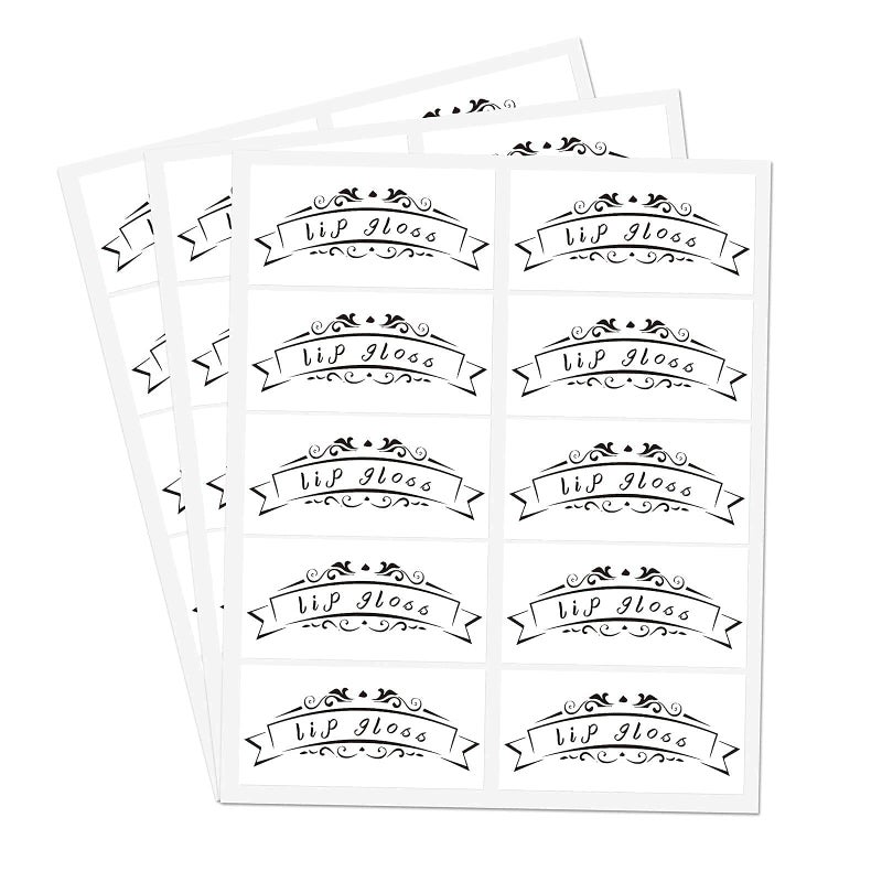 Besttile Lip Gloss Tube Stickers,2x1 Inch Clear Roller Bottles Stickers,Waterproof Label for Personalized DIY Lip Gloss Bottle,200 Pcs Per Pack - Image 2