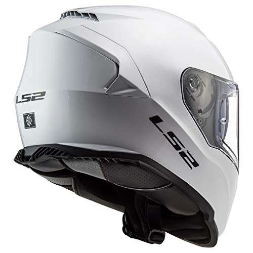 LS2 Helmets Assault Full Face Motorcycle Helmet W/SunShield (Gloss White - X-Large) - Image 4