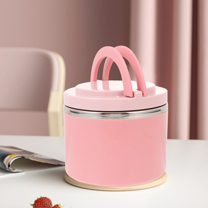 1 Set Thermal Lunch Box Stainless Steel Keep Food Drink Warm Hot Soup Bowl - Image 1