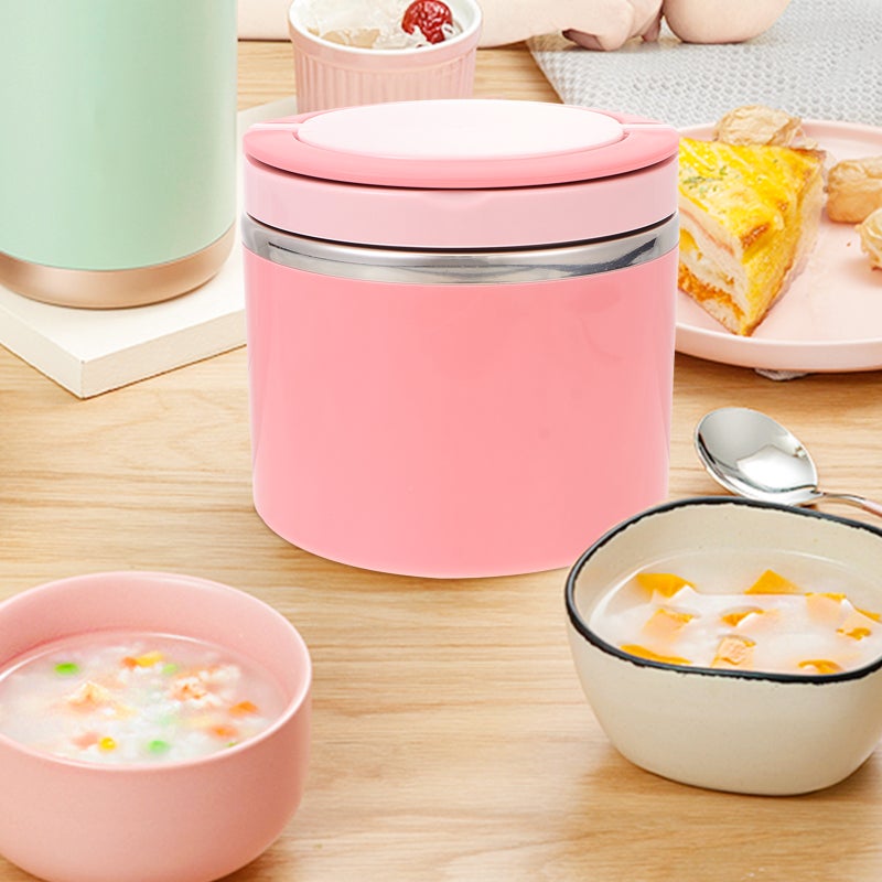 1 Set Thermal Lunch Box Stainless Steel Keep Food Drink Warm Hot Soup Bowl - Image 3