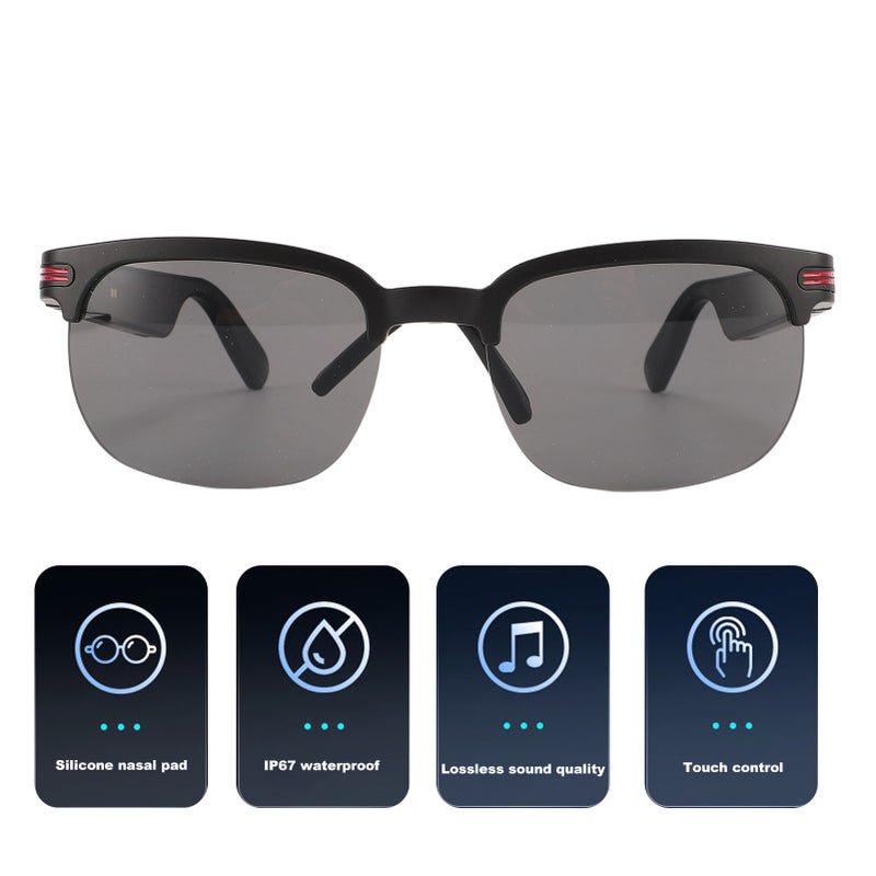 Bluetooth Glasses Stereo Sound Polarized Lenses IP67 Waterproof Music Sunglasses Earphones for Riding Driving - Image 5