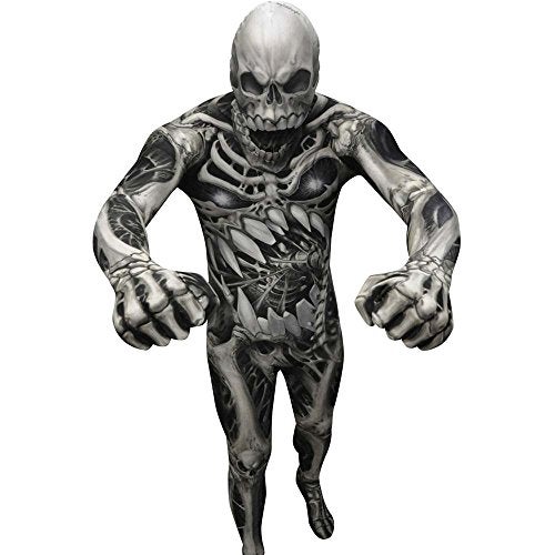 Morphsuits Men's Monster Skull and Bones Costume Skeleton, XX-Large - Image 3