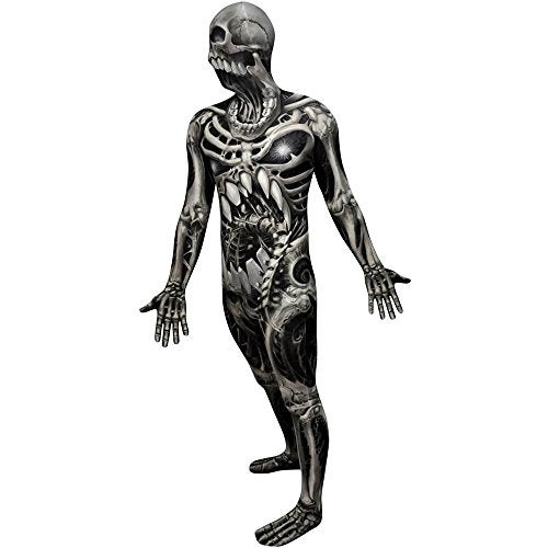 Morphsuits Men's Monster Skull and Bones Costume Skeleton, XX-Large - Image 1