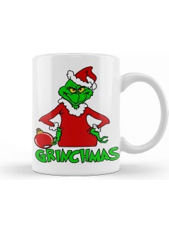 Baskı Dükkanı Print Shop Christmas New Year Concept Christmas Grinchmas Become Santa Mug Porcelain 