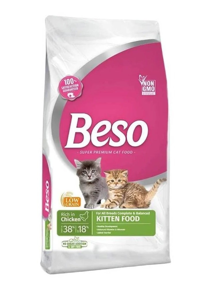 Beso Cat Kitten Dry Food With Chicken Flavor 7.5KG 
