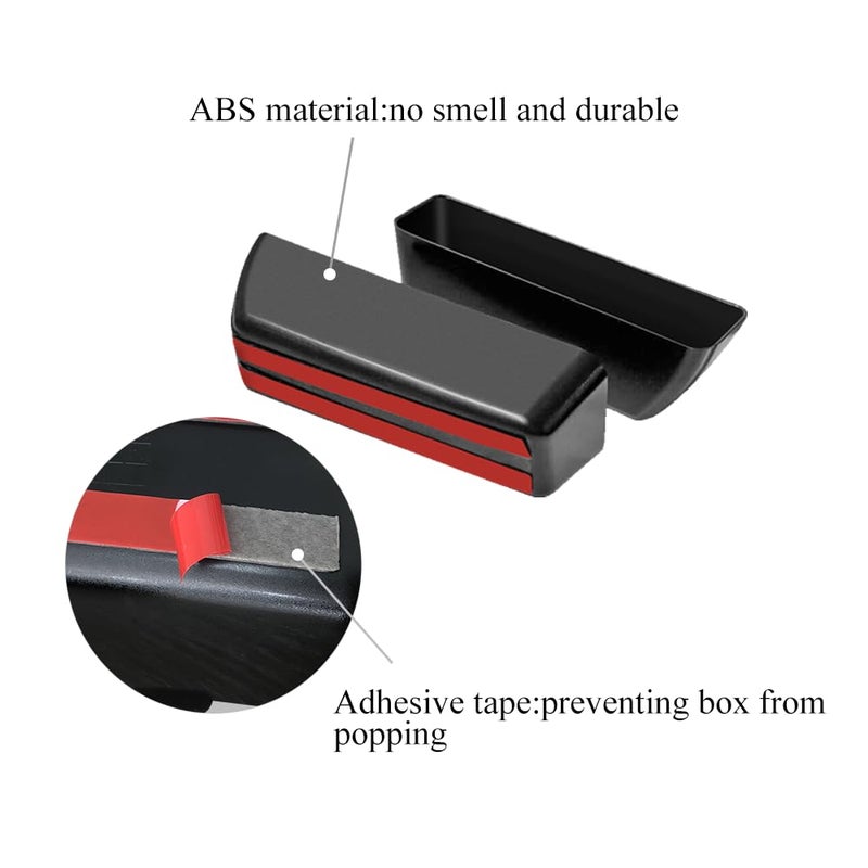 Vesul Front Row Door Side Storage Box Compatible with Ford Edge 2015-2025 Armrest Phone Container Door Organizer Handle Pocket ABS Tray Insert Glove Pallet - Image 5