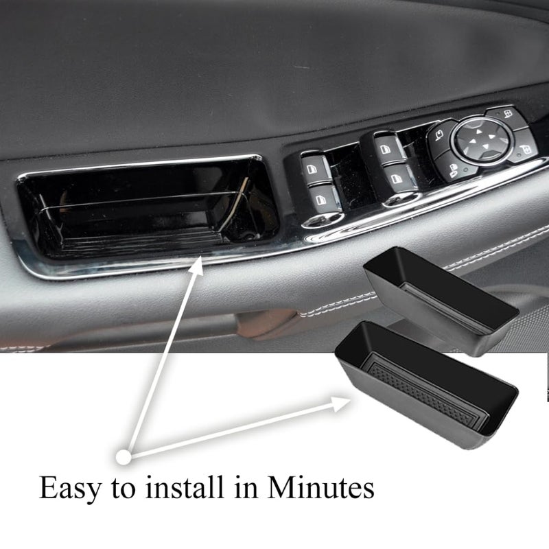 Vesul Front Row Door Side Storage Box Compatible with Ford Edge 2015-2025 Armrest Phone Container Door Organizer Handle Pocket ABS Tray Insert Glove Pallet - Image 3