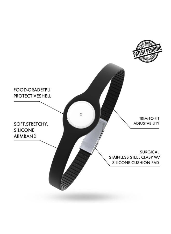 Divoti Badge Sensor Cover Armband Compatible for Freestyle CGM Libre14-Day or 2, Adjustable Trim to Fit, Securely Protect & Quickly Put-on/Take-Off—No More Irritating Adhesive Patches - Black - Image 5