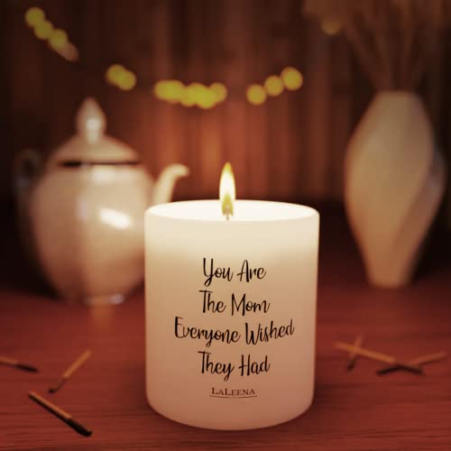 LaLeena - Gifts for Mom - Scented Candle - Luxury Candles for Home Scented - Birthday Gifts for Mom (Large 14 oz) (Mom White Candle, Vanilla) - Image 2