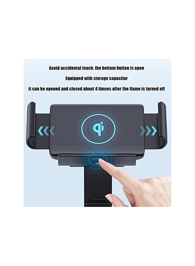 KASTWAVE 15W Qi Wireless Car Charger Mount Holder Compatible for Galaxy Z Fold3 Z Fold2 Fold S22 Ultra Google Pixel 6 Pro iPhone 14/13/12/11 Pro Max Phone Auto Clamp Fast Wireless Car Charger - Image 3