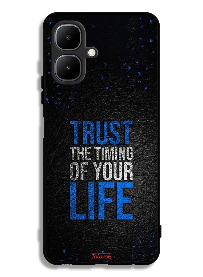 Tolwak Infinix Smart 10 Protective Case Cover Trust The Timing Of Your Life