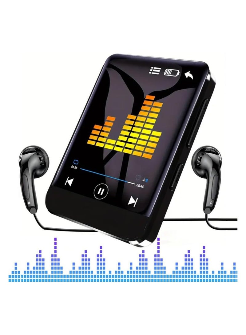 64GB High Resolution Touch Screen MP3 Music Player with Bluetooth 5.0, Portable Hi-Fi Lossless Sound Quality Walkman with HD Speakers, FM Radio, Audio Recorder, Video Playback, E-Book Reader - Image 1