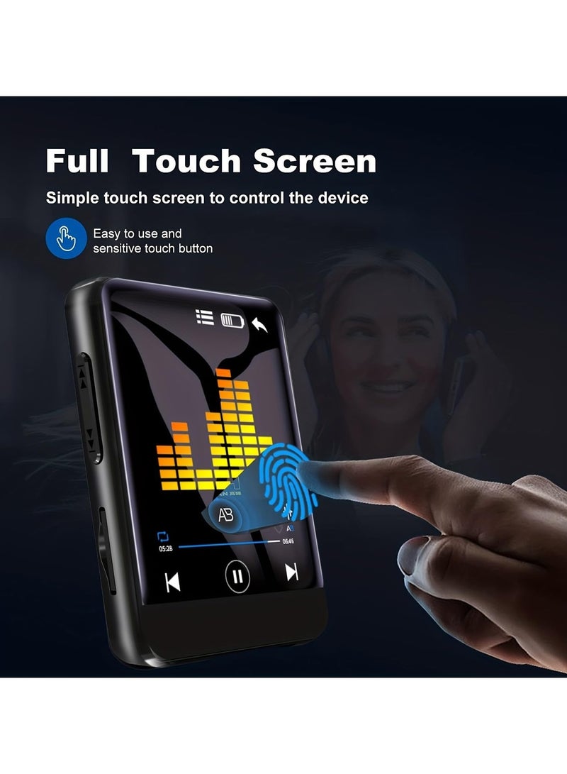 64GB High Resolution Touch Screen MP3 Music Player with Bluetooth 5.0, Portable Hi-Fi Lossless Sound Quality Walkman with HD Speakers, FM Radio, Audio Recorder, Video Playback, E-Book Reader - Image 4