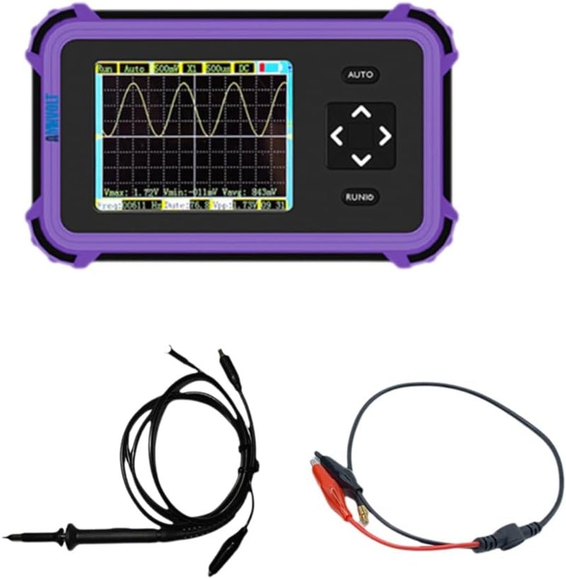 PDS833 Handheld Digital Oscilloscope 2.8 Inch Screen 1MHz Bandwidth 8.33MSa/s 800VPP with Probes Kit - Image 1