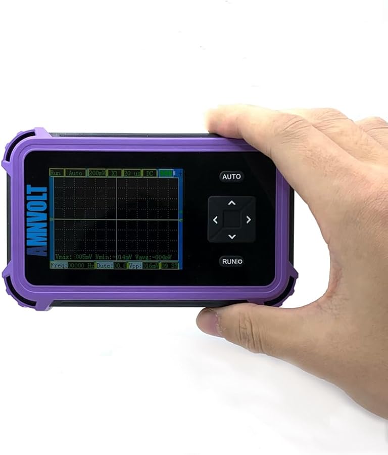 PDS833 Handheld Digital Oscilloscope 2.8 Inch Screen 1MHz Bandwidth 8.33MSa/s 800VPP with Probes Kit - Image 3