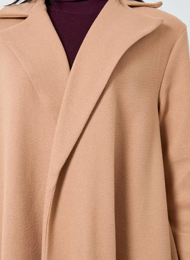 ستايلي عباية سادة مفتوحة من الامام بياقة بليزر