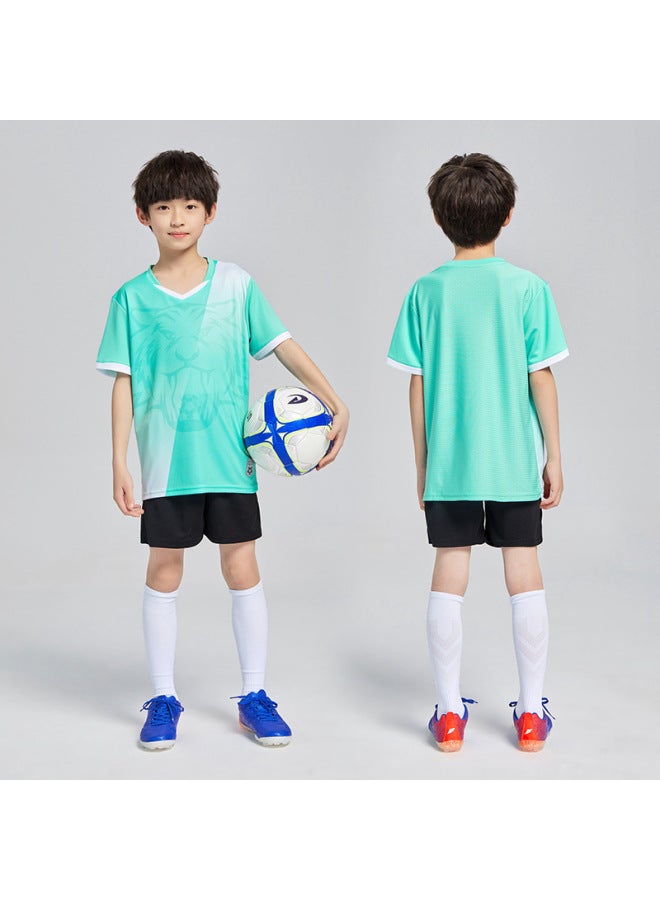 8835-light Green Short Sleeve Football Jersey - Image 1