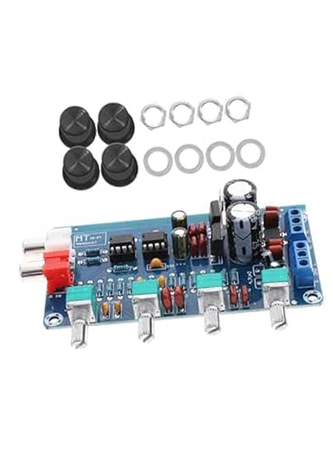 Digital Subwoofer Amplifier Board Module With Preamp Treble Bass And Volume Control For Home Theater Audio Black - Image 1