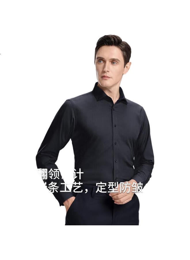Shanshan [Tencel Modal 40S] Long-Sleeve Shirt, Four-Season Wrinkle-Resistant, Men'S Turn-Down Collar Shirt, Professional Formal Wear - Image 3